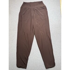 Carbon 38 Womens Legging Mid-Rise Activewear Ankle Brown Size Large